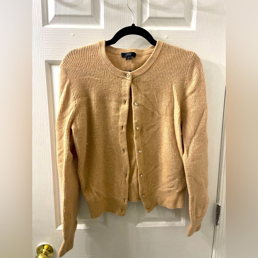 J. crew crystal button cardigan.